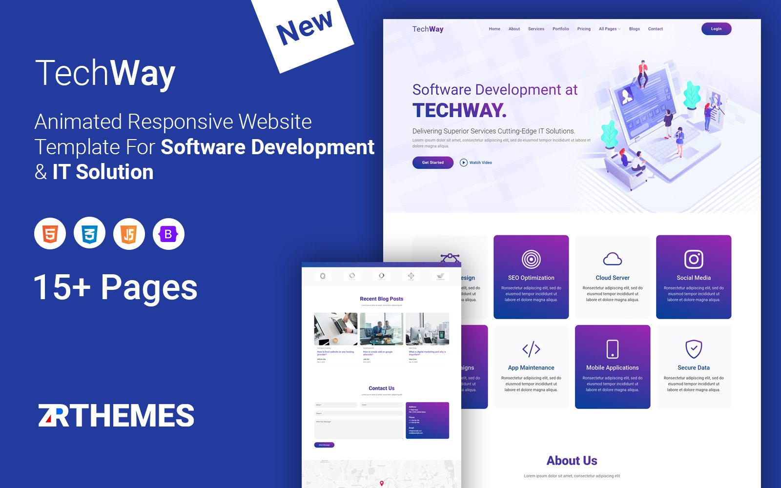Awesome HTML5 & CSS3 Website Templates | EntheosWeb