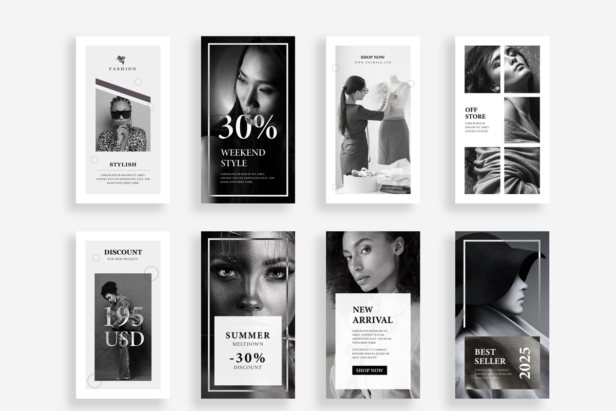 Fashion social media banner post