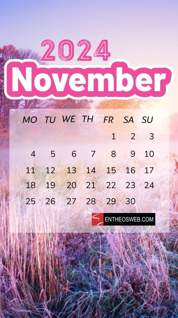 Lavender scenery by entheosweb 2 | november calendar phone wallpaper | entheosweb November 2024 calendar phone wallpaper