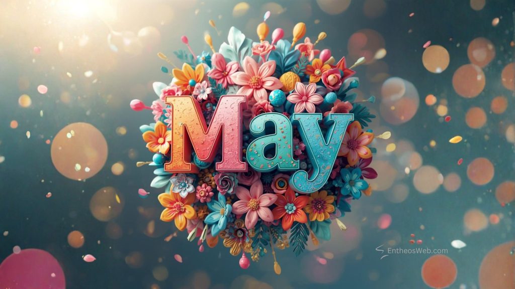 May desktop wallpaper 3d floral