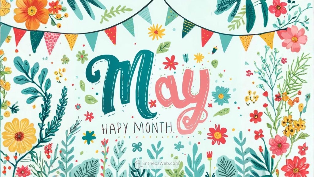 May desktop wallpaper happy month
