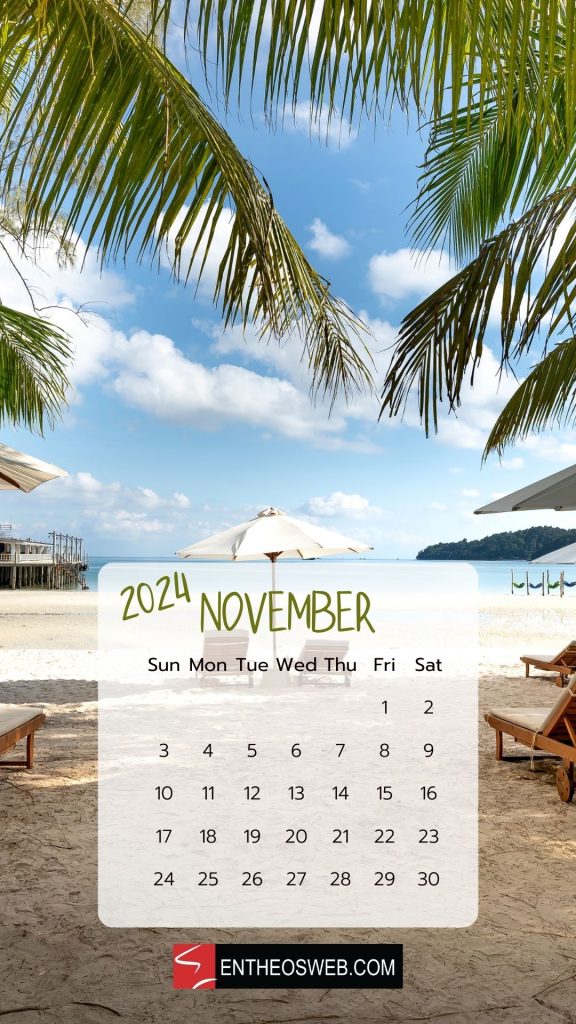November 2024 calendar phone wallpaper beach | november calendar phone wallpaper | entheosweb November 2024 calendar phone wallpaper