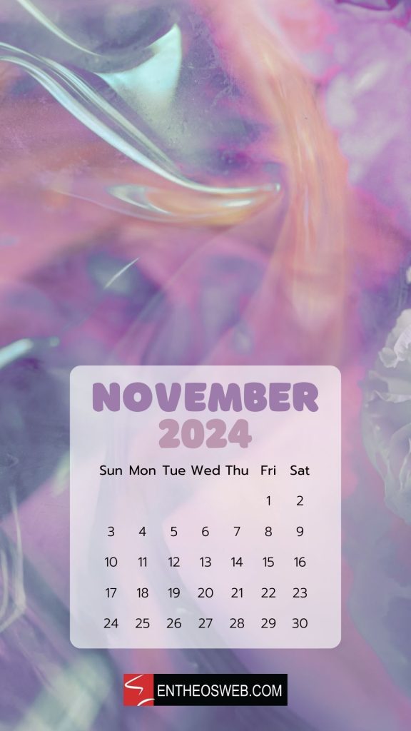 November 2024 calendar phone wallpaper purple | november calendar phone wallpaper | entheosweb November 2024 calendar phone wallpaper
