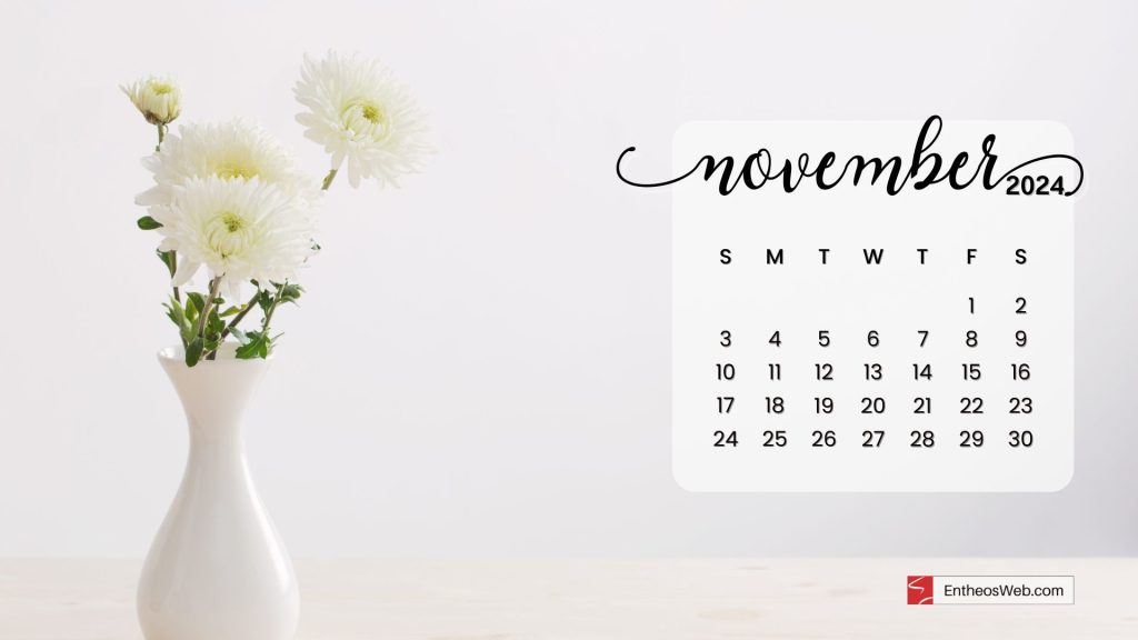 November  2024 calendar desktop wallpaper