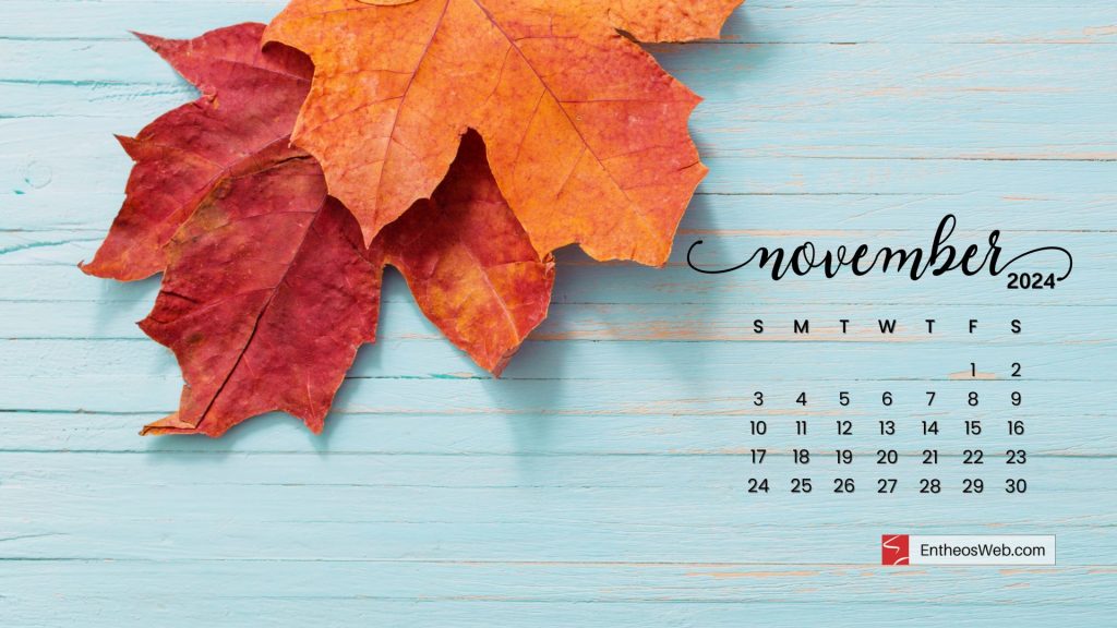 November  2024 calendar desktop wallpaper