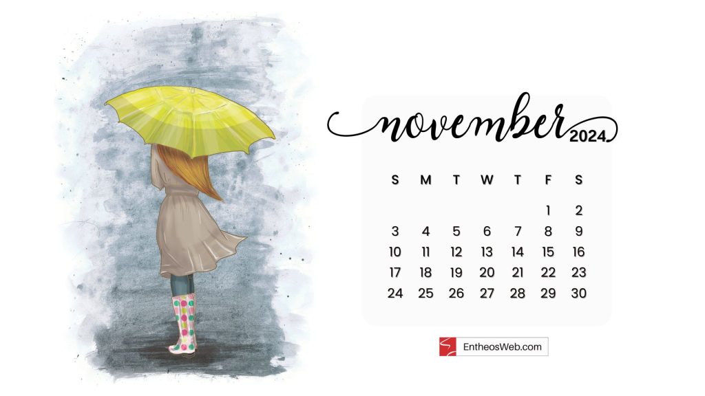 November  2024 calendar desktop wallpaper