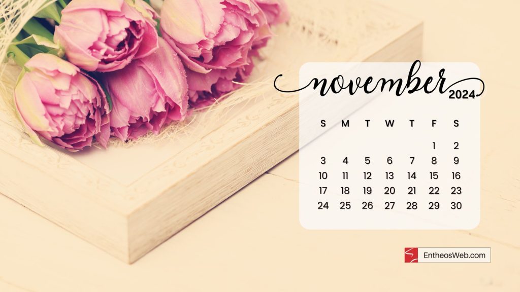 November  2024 calendar desktop wallpaper