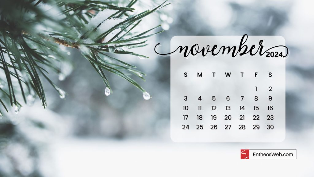 November  2024 calendar desktop wallpaper