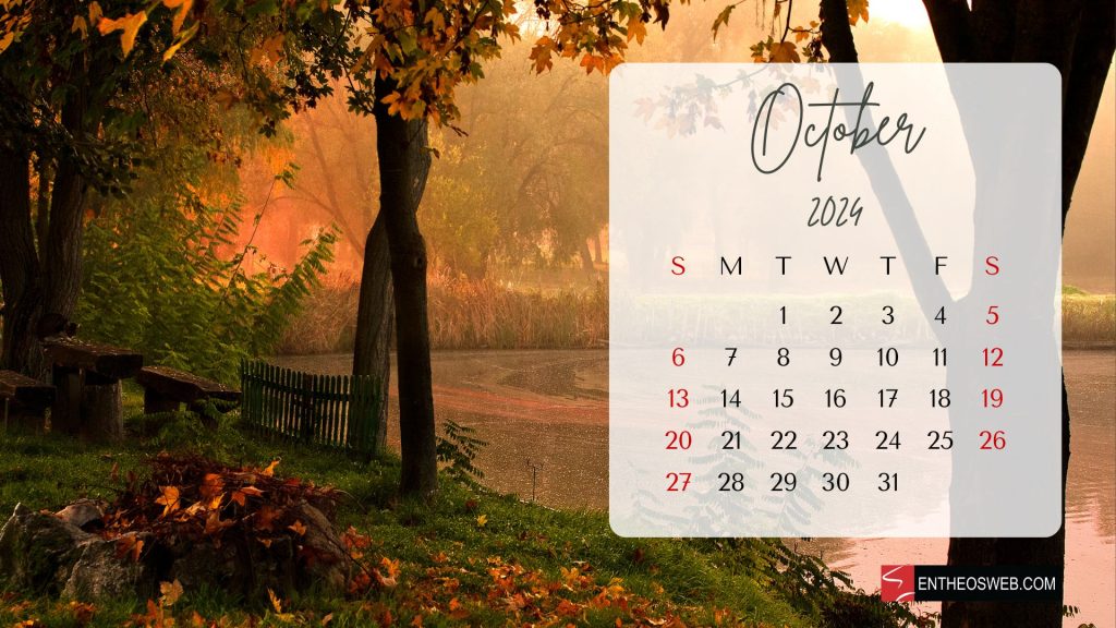 October 2024 desktop wallpaper background   autumn