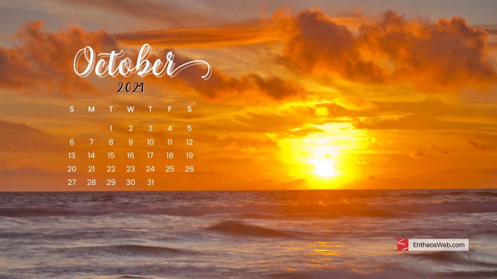 October 2024 desktop wallpaper   sunset