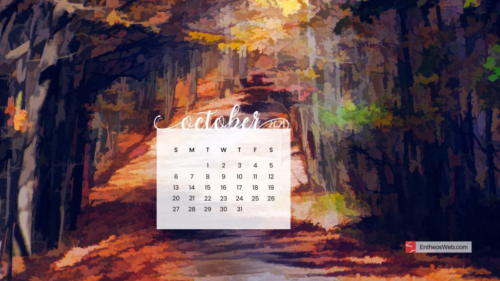 October 2024 desktop wallpaper background   forest