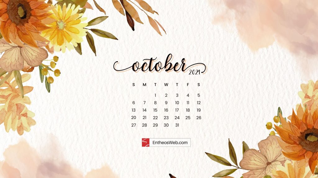 October 2024 desktop wallpaper background