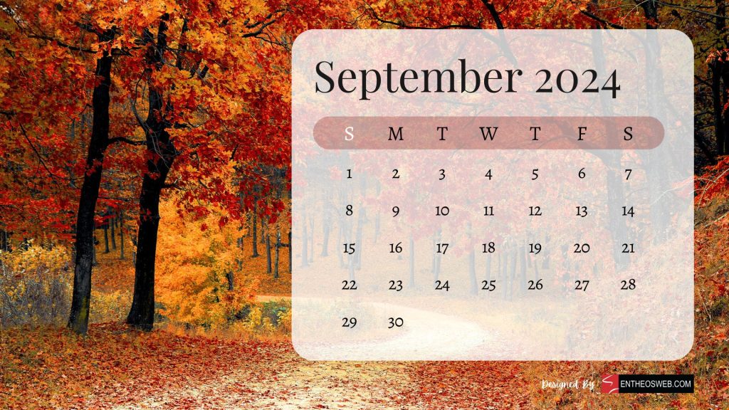 September 2024 calendar desktop wallpaper backgrounds
