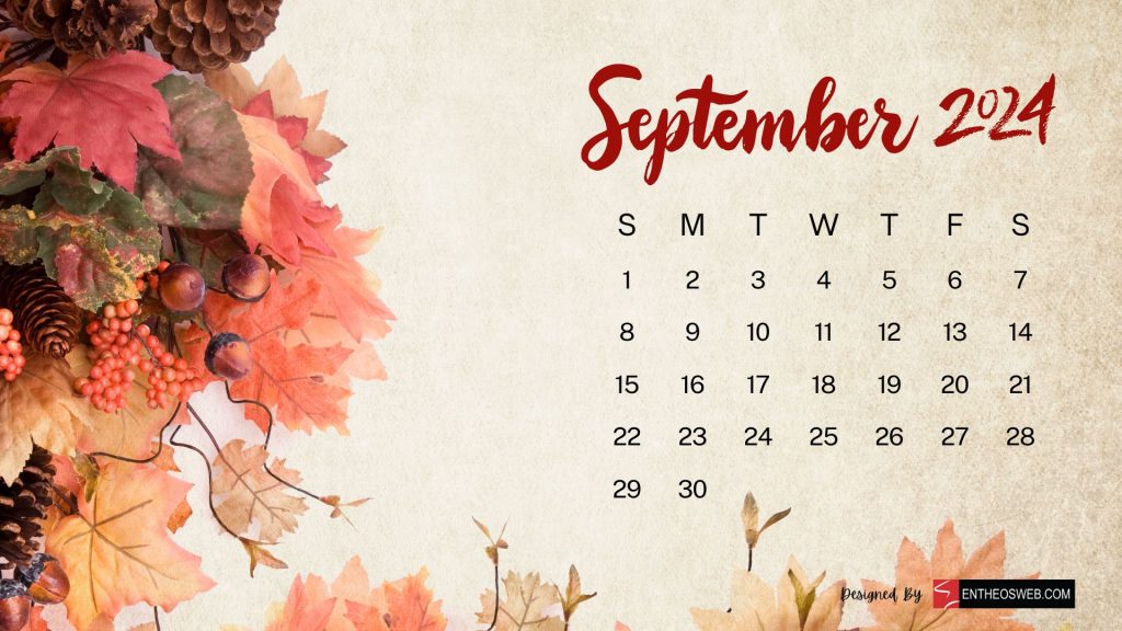 September 2024 calendar desktop wallpaper backgrounds