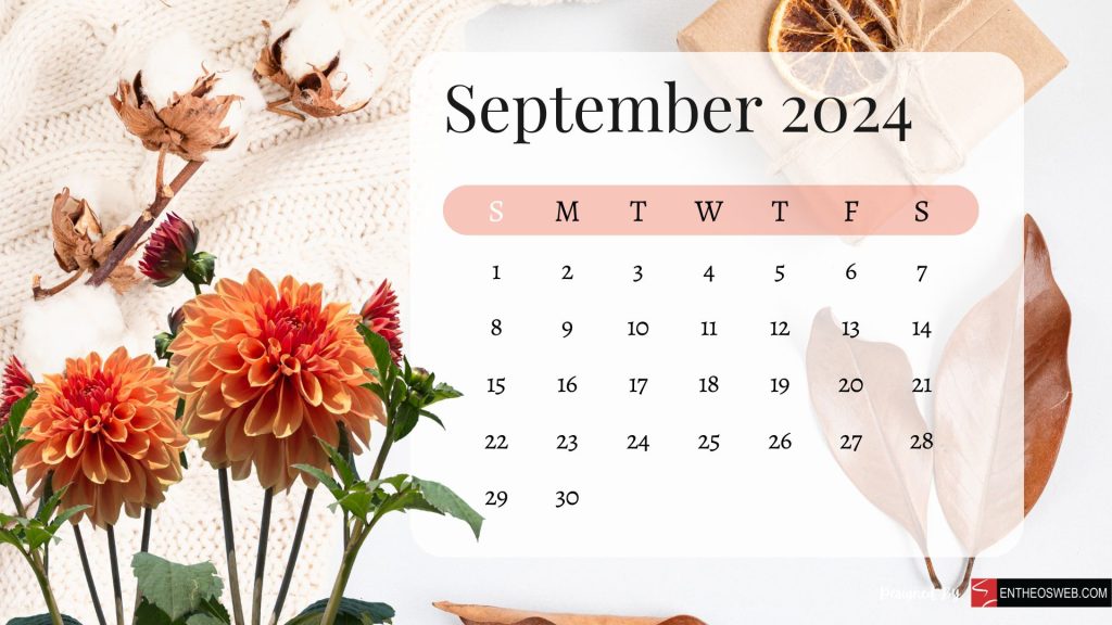 September 2024 calendar desktop wallpaper backgrounds