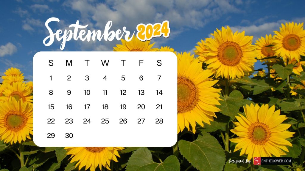 September 2024 calendar desktop wallpaper backgrounds