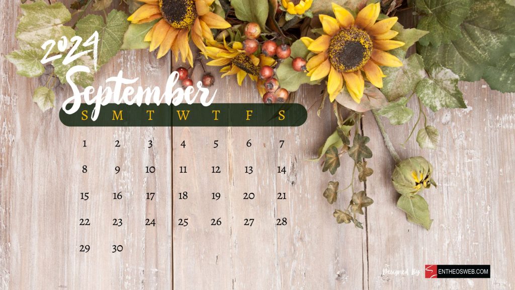 September 2024 calendar desktop wallpaper backgrounds