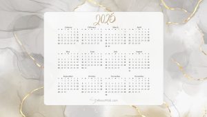 2025 Calendar Desktop Wallpaper and PDF Printables | EntheosWeb