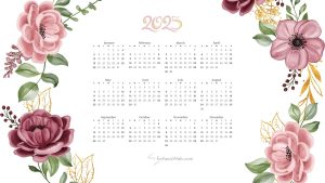 2025 Calendar Desktop Wallpaper and PDF Printables | EntheosWeb