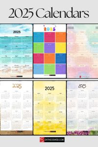 2025 Calendar Free PDF Printables | EntheosWeb