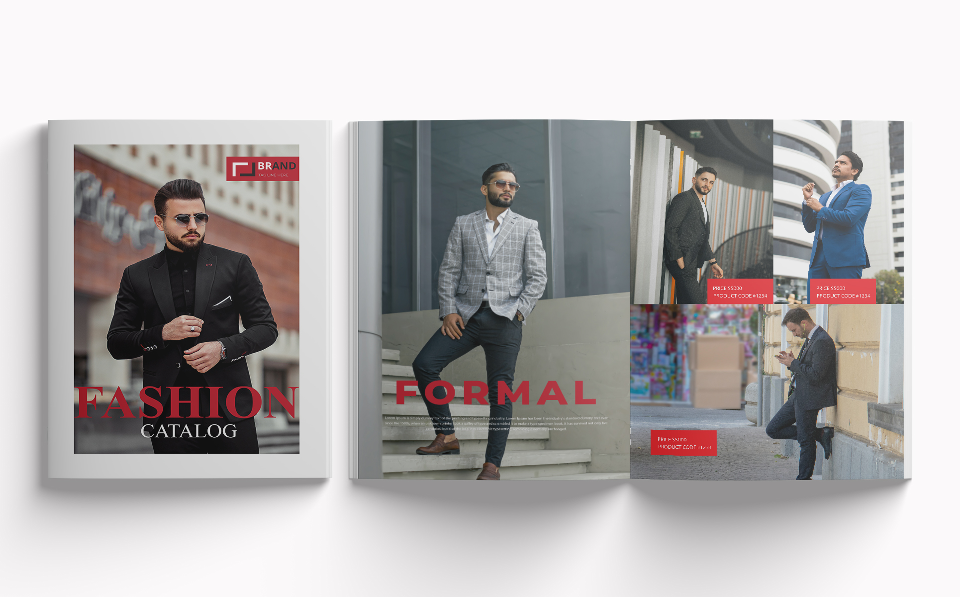 Unique fashion magazine template design