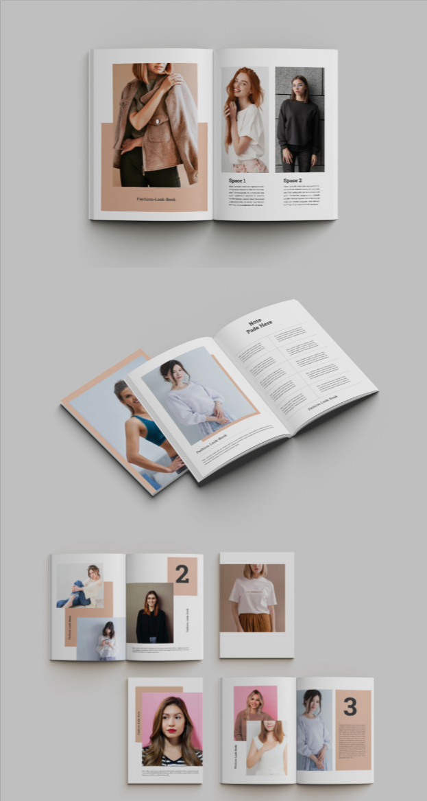 Look book magazine template