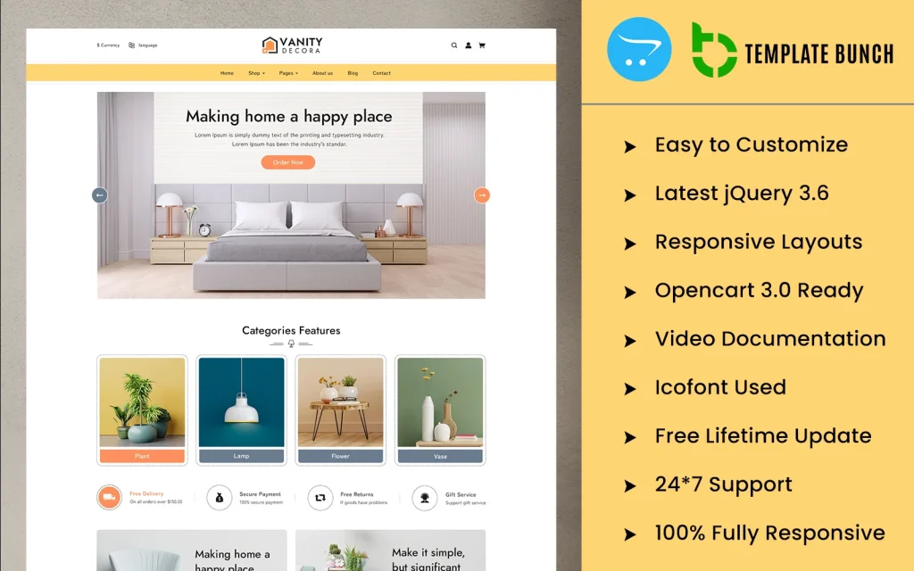 Vanity decora   responsive opencart theme for ecommerce