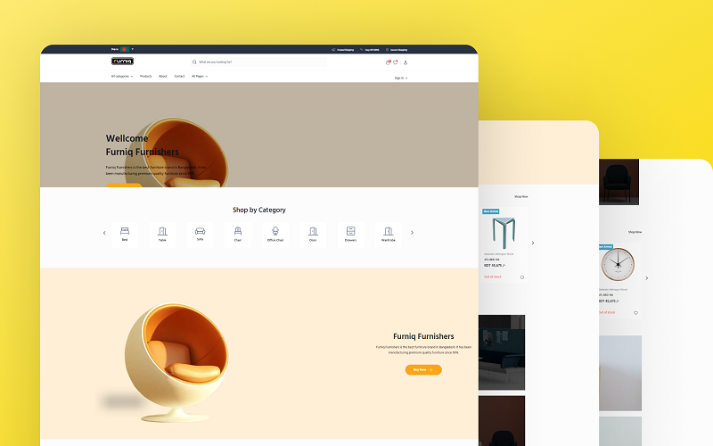 Template 348848   responsive furniture ecommerce website html template