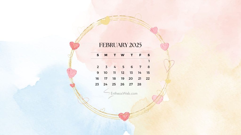 February 2025 desktop wallpaper calendars