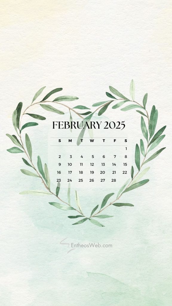 February 2025 phone wallpaper