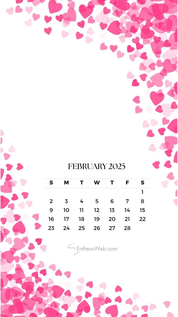 February 2025 phone wallpaper