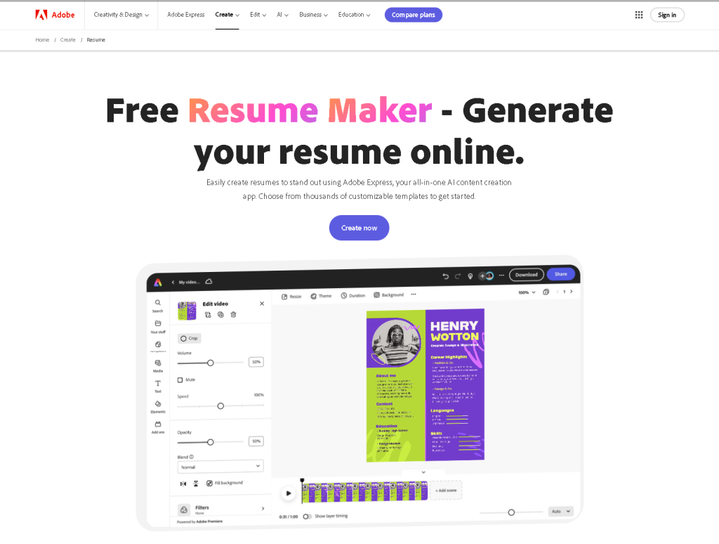 Image 100 | Free Resume Builders | Entheosweb Image 100