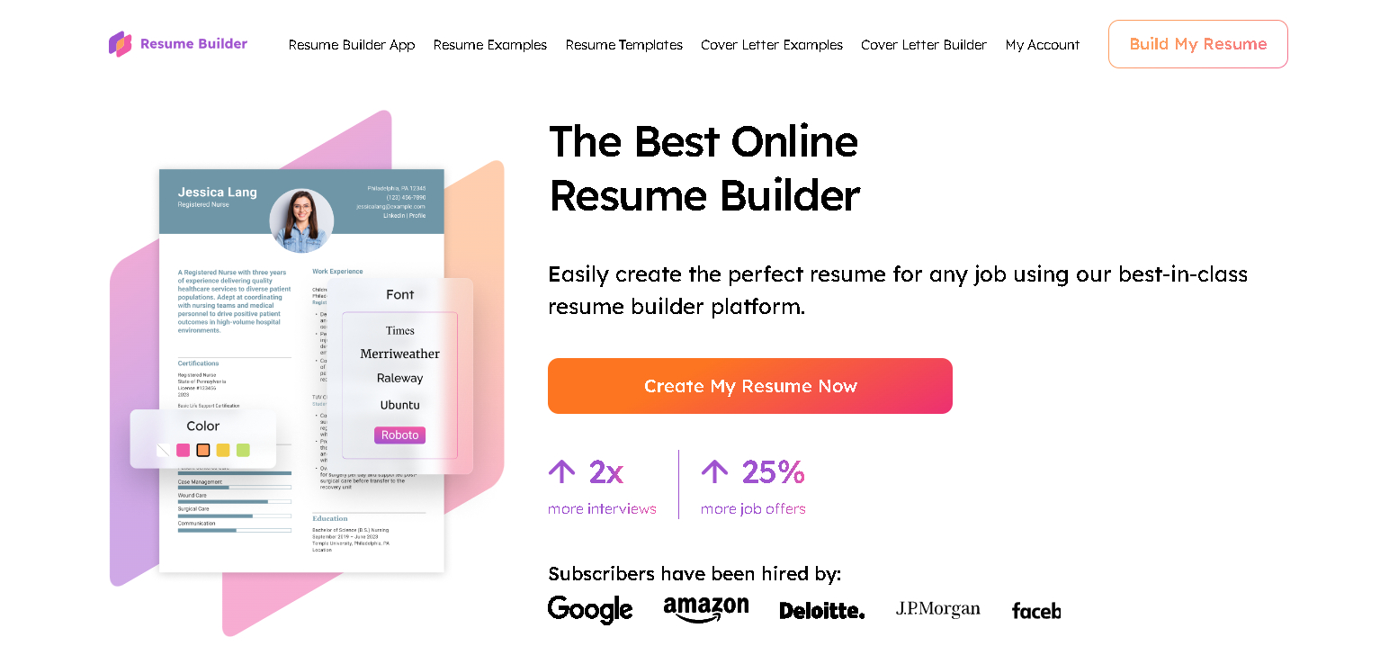 Image 95 | Free Resume Builders | Entheosweb Resumebuilder Com