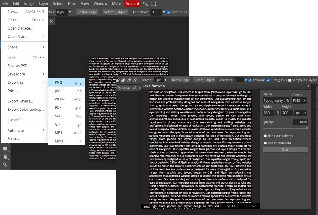Typography effect14 entheos | Create a Typography Portrait Design in Canva | Entheosweb Typography effect14 entheos