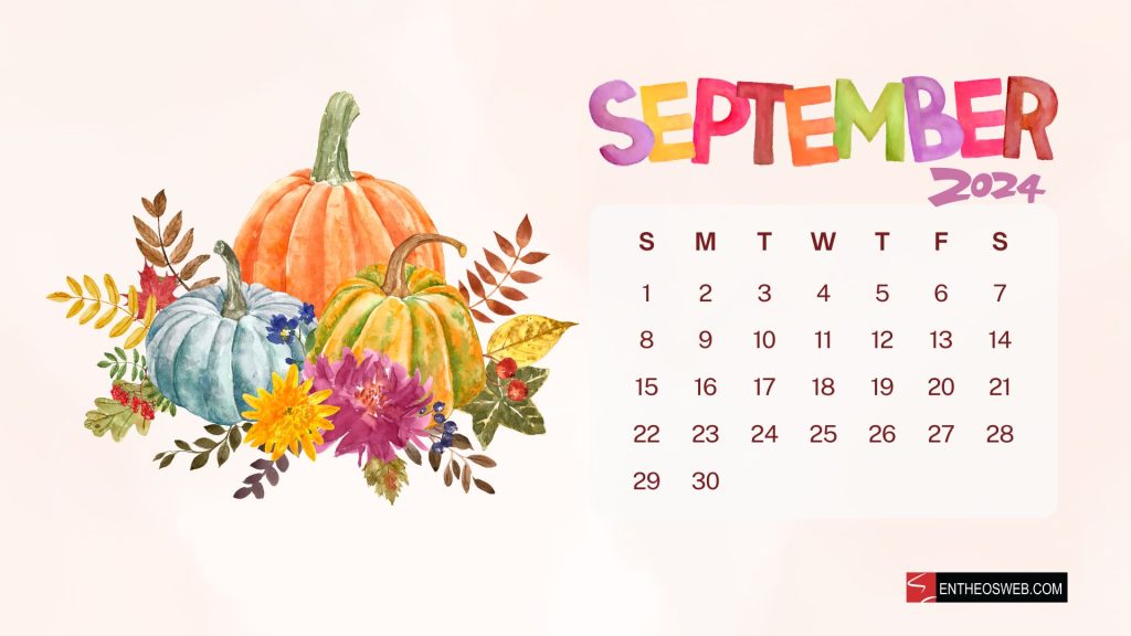 September 2024 calendar desktop wallpaper backgrounds