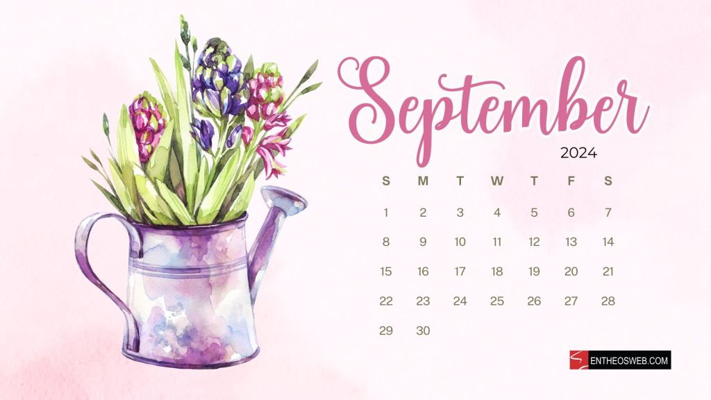 September 2024 calendar desktop wallpaper backgrounds