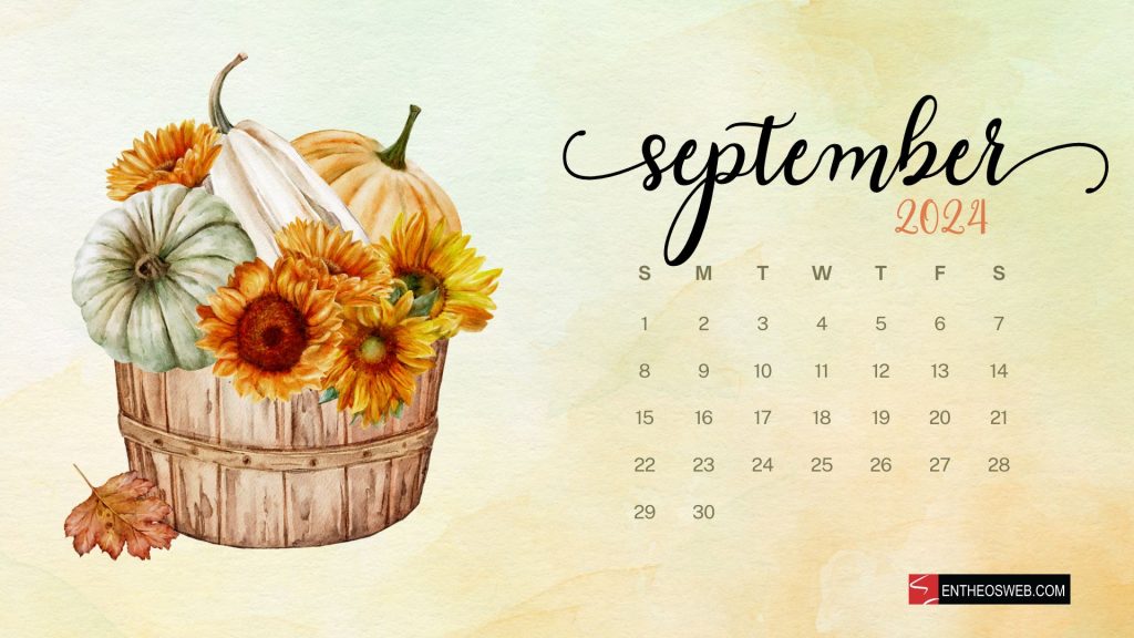 September 2024 calendar desktop wallpaper backgrounds