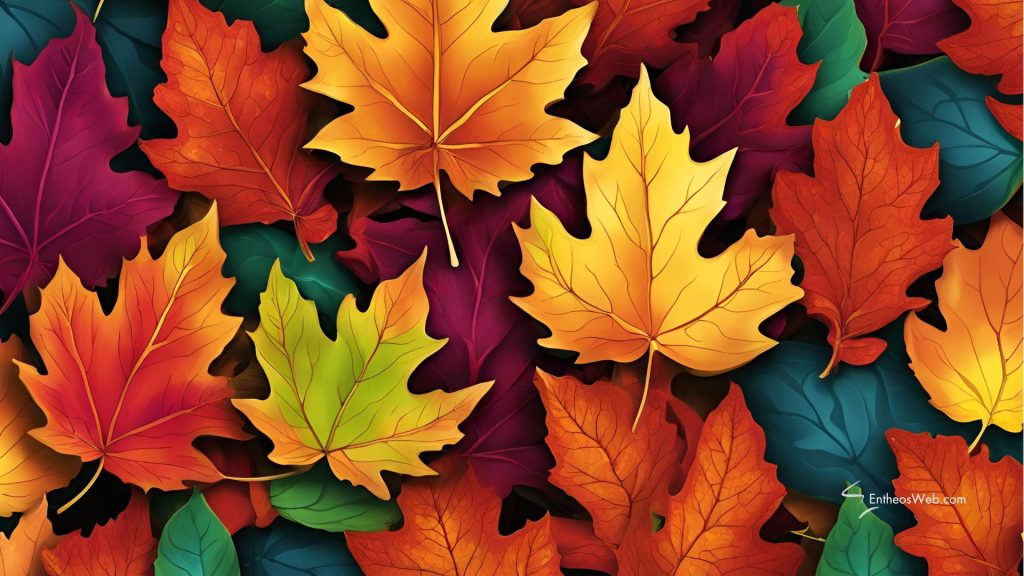 Fall leaves background