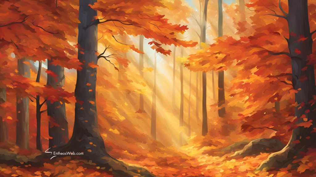 Autumn and Fall Wallpaper Background | Autumn and Fall Desktop Wallpaper Backgrounds Screensavers | Entheosweb Autumn wallpaper background with light streaming through