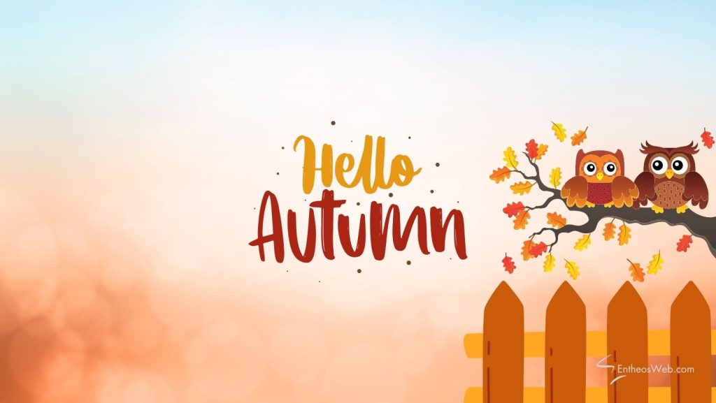 Hello autumn facebook cover