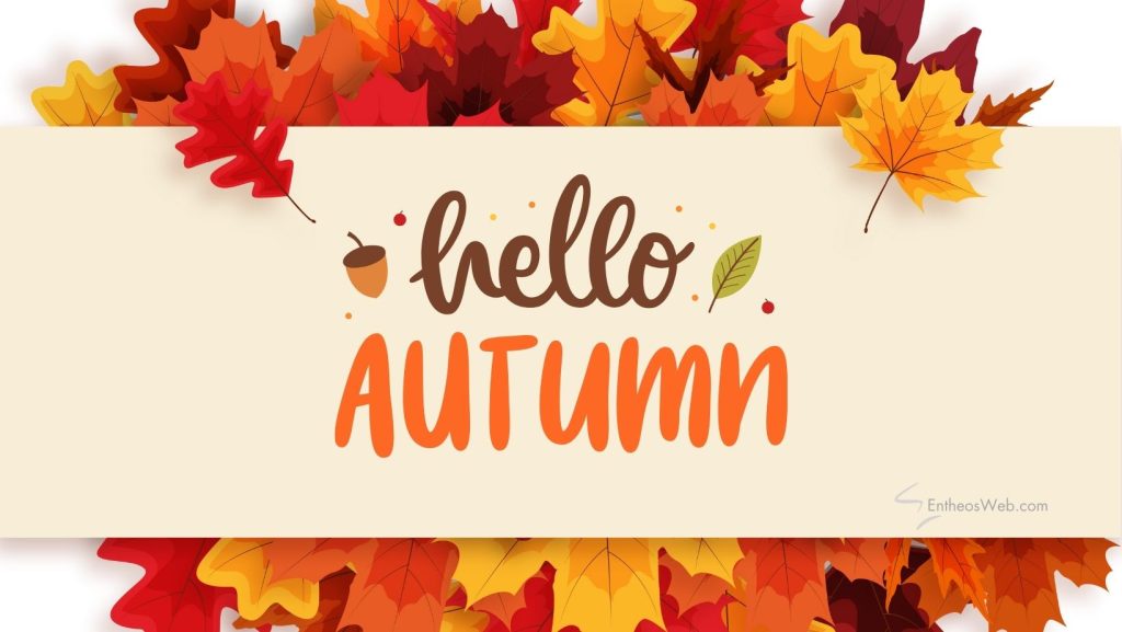 Hello autumn facebook cover