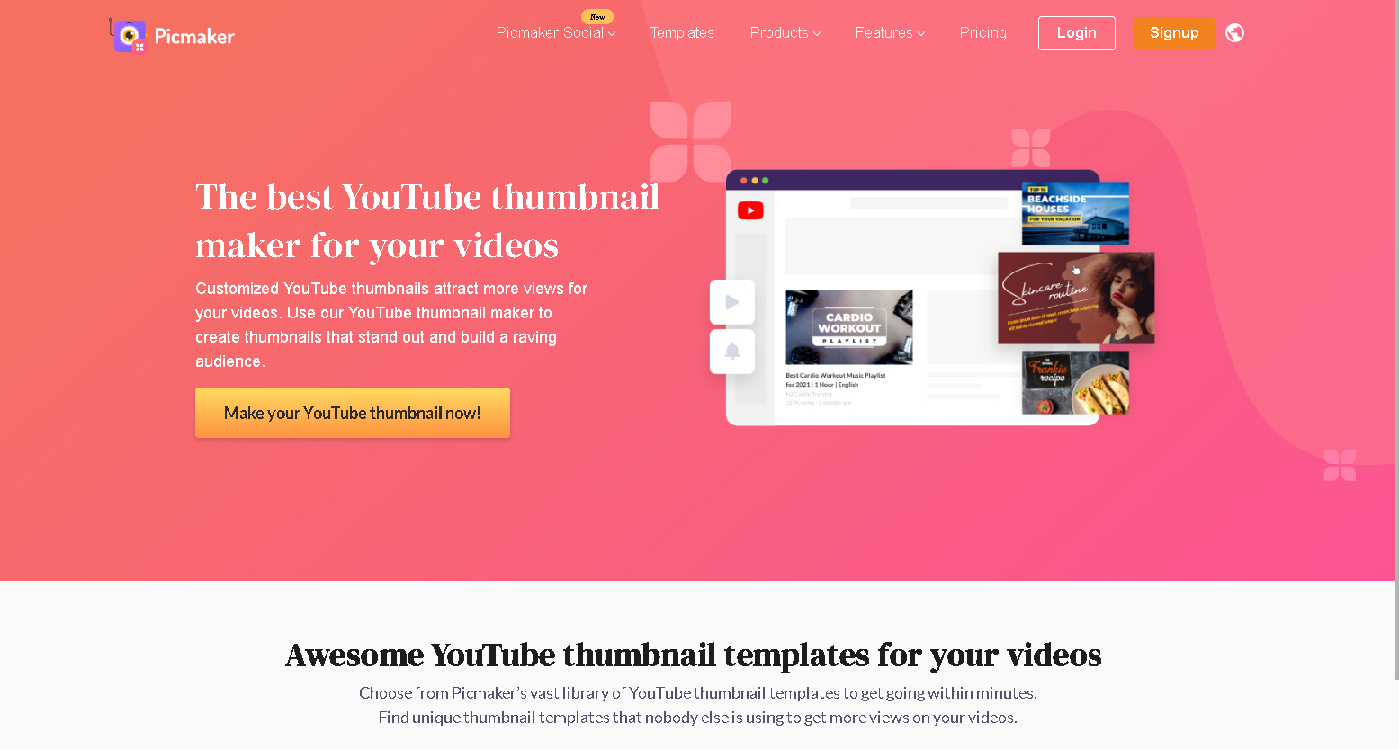 Picmaker youtube thumbnail maker