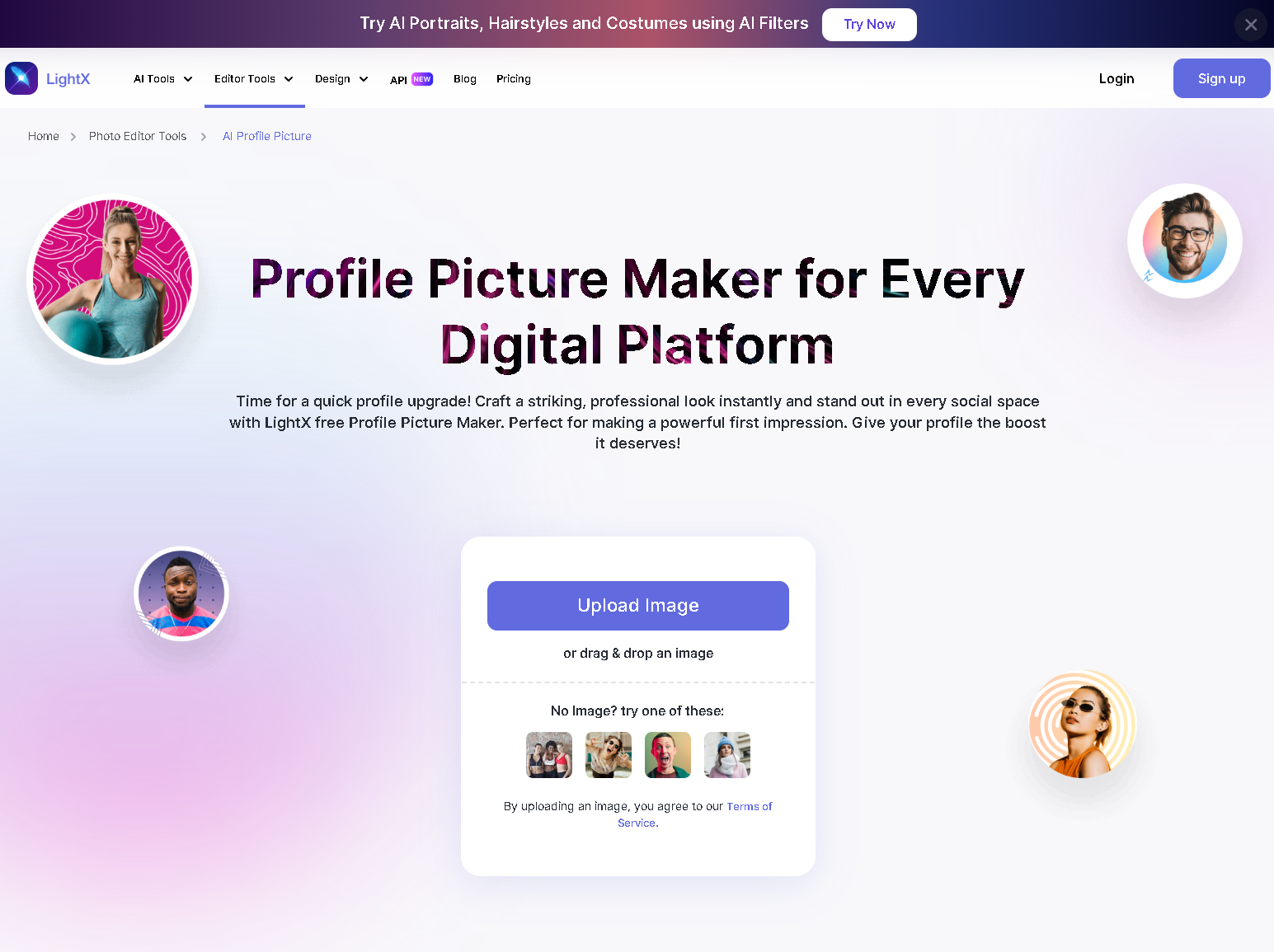 Lightx profile picture maker