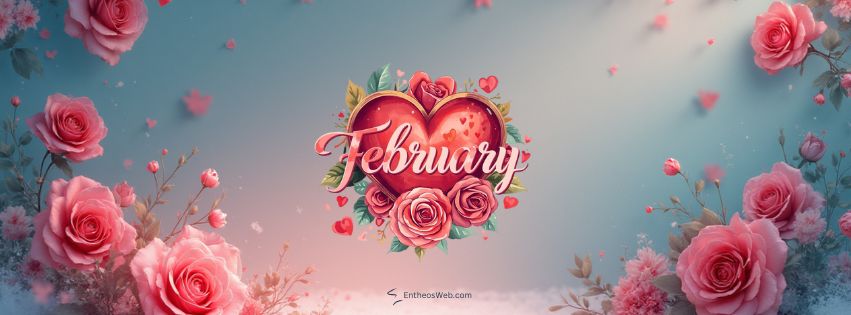 February in a heart | february facebook covers and banners | entheosweb February in a heart