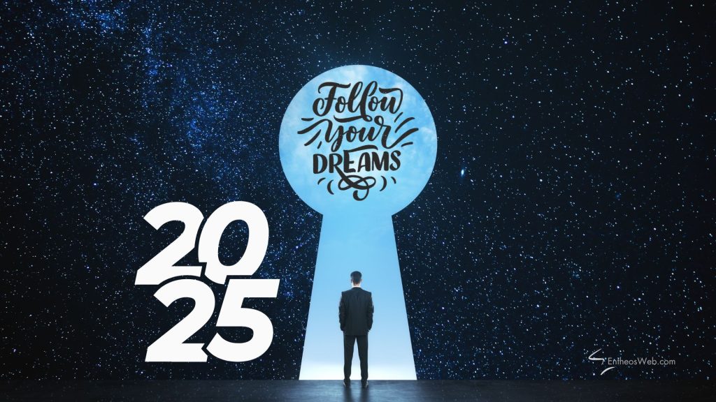 Motivational 2025 desktop wallpaper