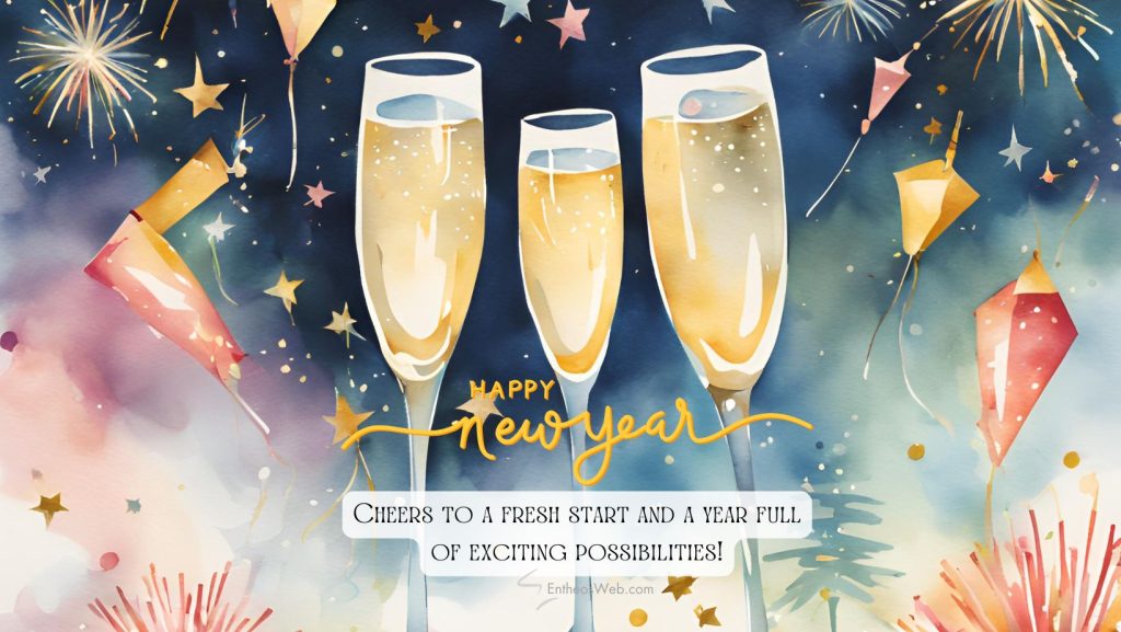 Happy new year wishes facebook cover