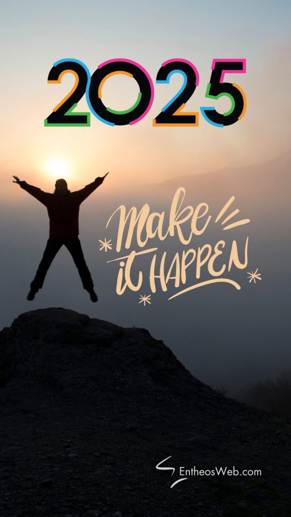 2025 make it happen   phone wallpaper background