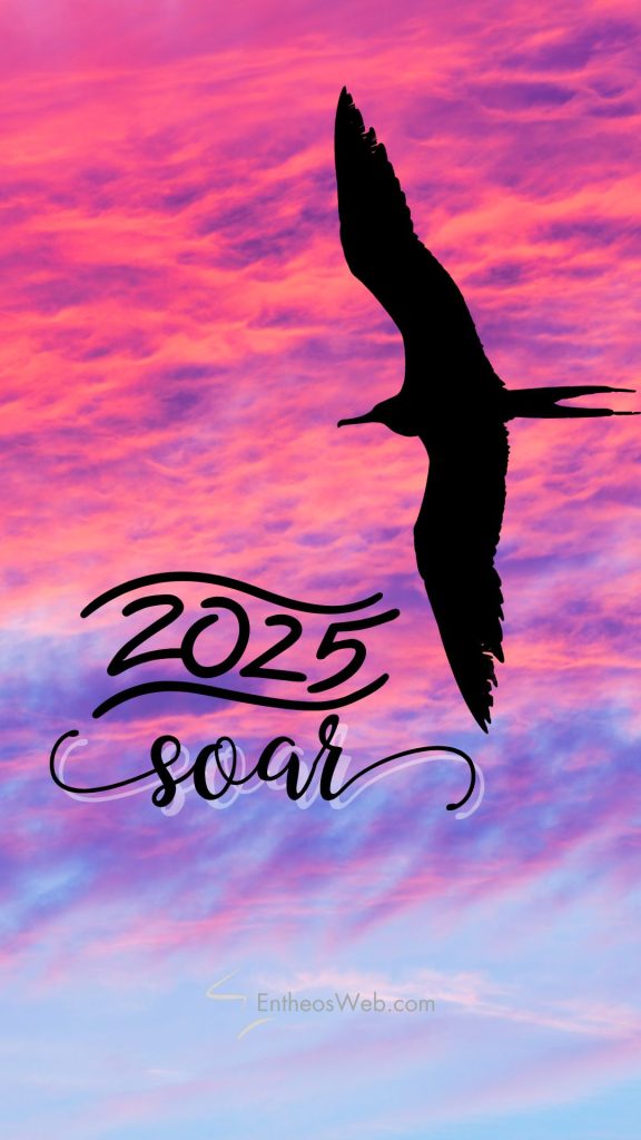Soar 2025 motivational phone wallpaper