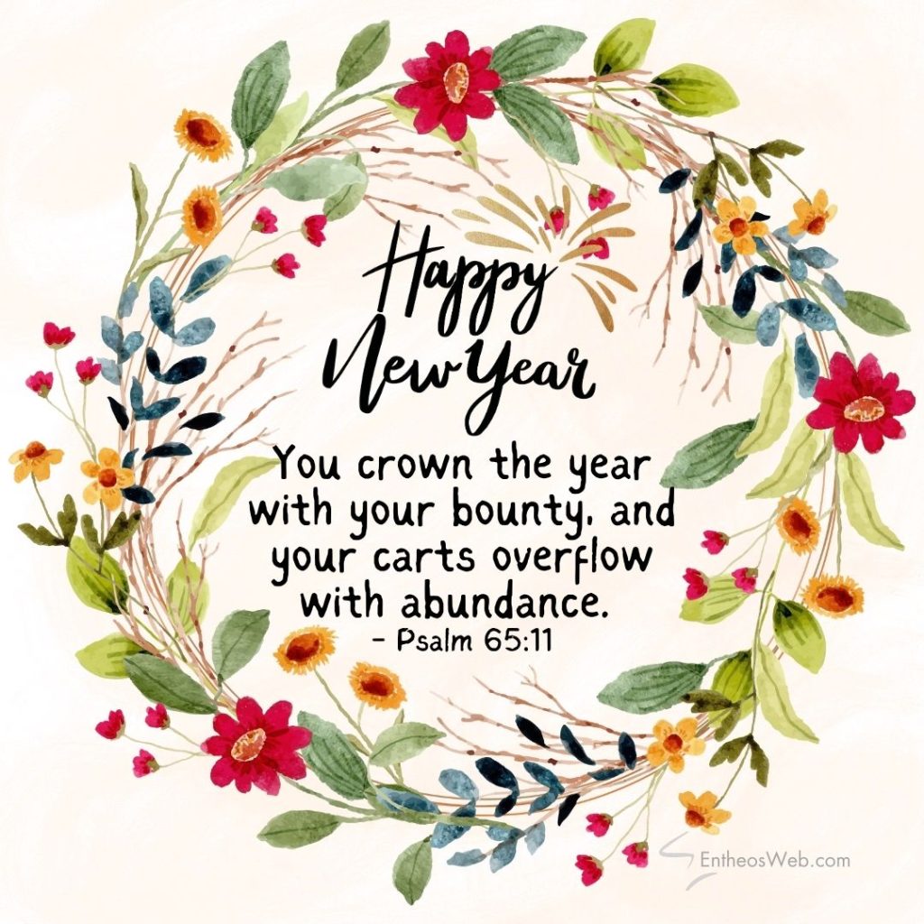 Christian Happy New Year Images with Bible Verses | EntheosWeb