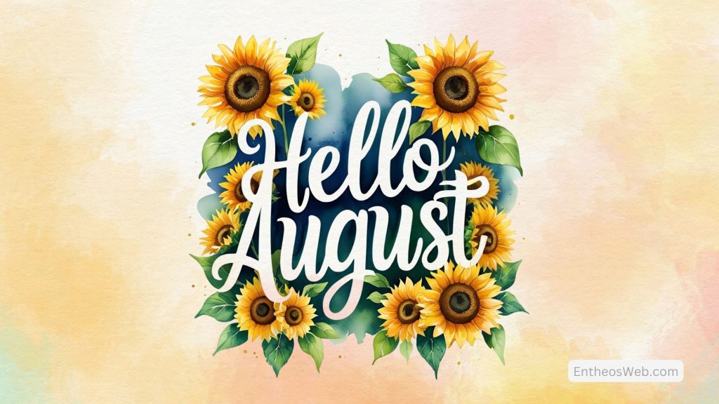 Hello august sunflowers